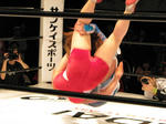 元祖デスバレーボムがチサコに炸裂