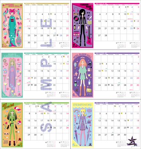 Tomoko Miyagami's Calendar Dolls 2017_1-6