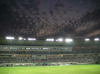 試合終了後の味スタ