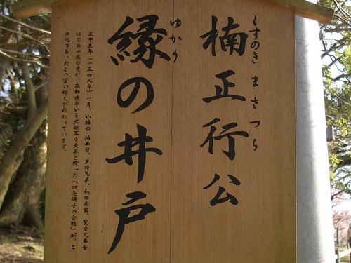 井戸の看板