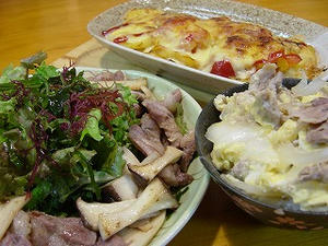 エリンギと豚肉の炒め物