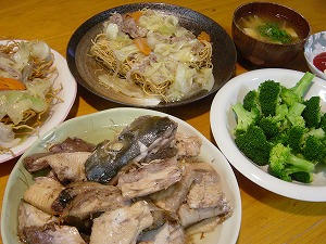 ぶりカマと皿うどん