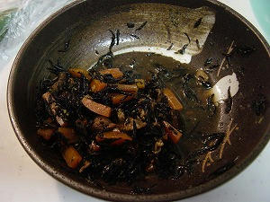ひじきの煮物の残り