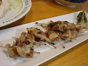 鶏皮の焼き鳥