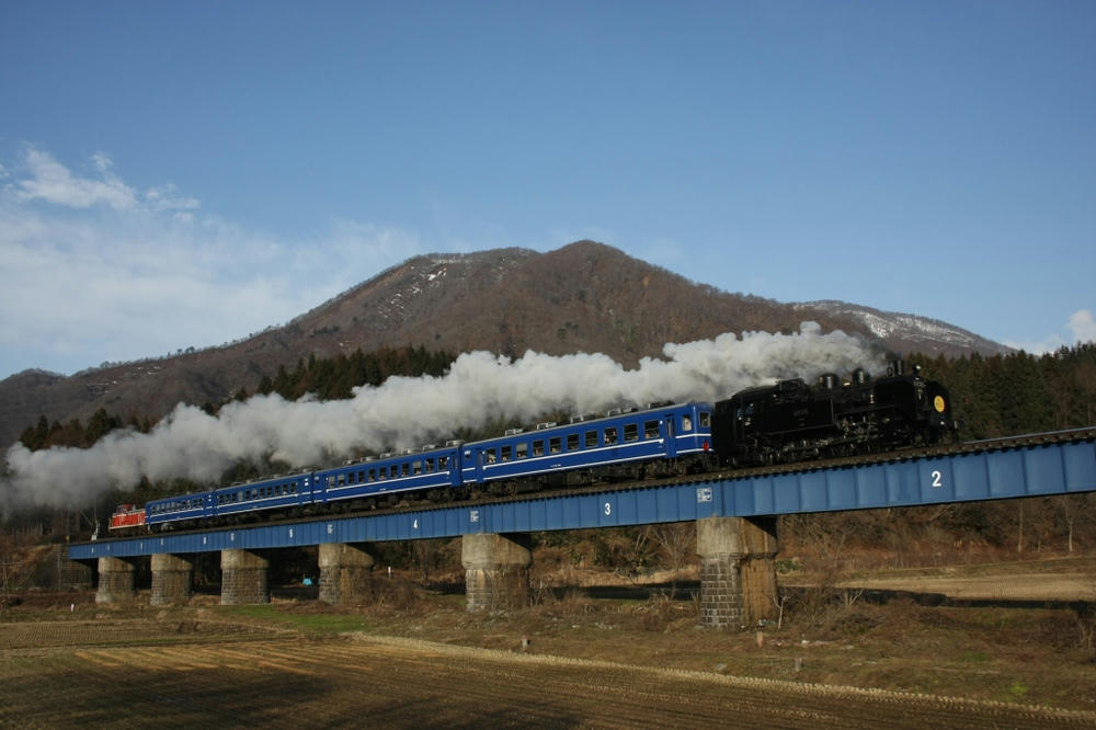 SLゆけむり鵜杉鉄橋