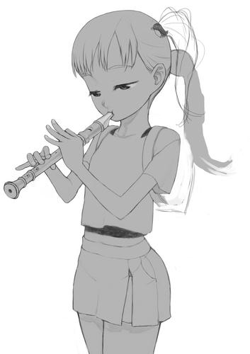 笛吹き少女（ベース）