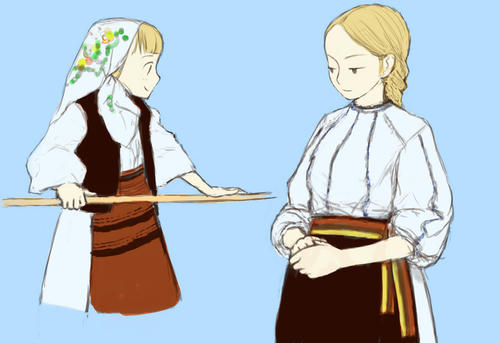 ルーマニア衣装練習