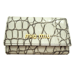 07年春夏新作☆ miu miu ミュウミュウ キーケース アイボリー 5M0222 AVORIO