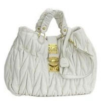  MIUMIU（ミュウミュウ） RN0476 MATELASSE SH WT　ホワイト