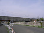 新幹線。後日東海道新幹線から場所確認してしまった。注意しないと気がつきません