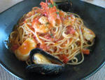 クミンの漁師風トマトパスタ