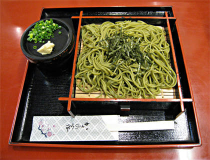 かさのやで茶そば