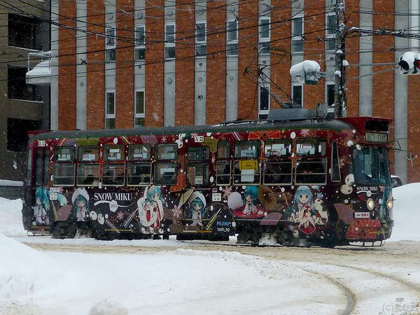 雪ミク電車