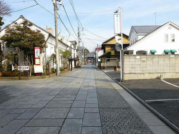 山道から見た山門