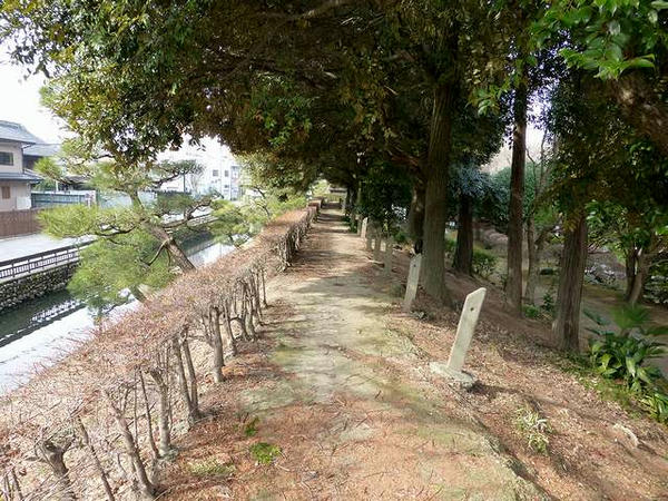 土塁の上から