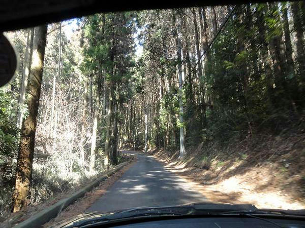 羽黒山神社へと続く道路