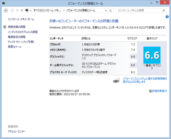 新しいエクスペリエンスインデックス