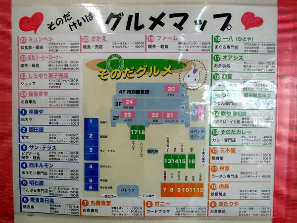 そのだけいばグルメマップ