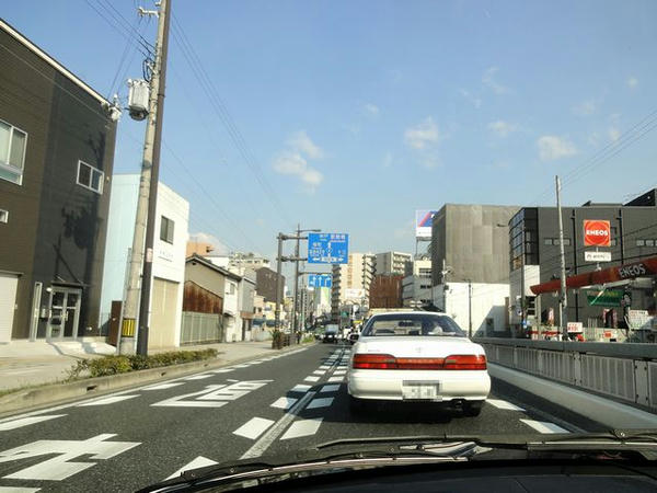 大阪市内を走行中