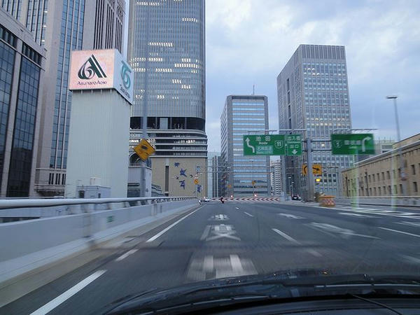 阪神高速走行中