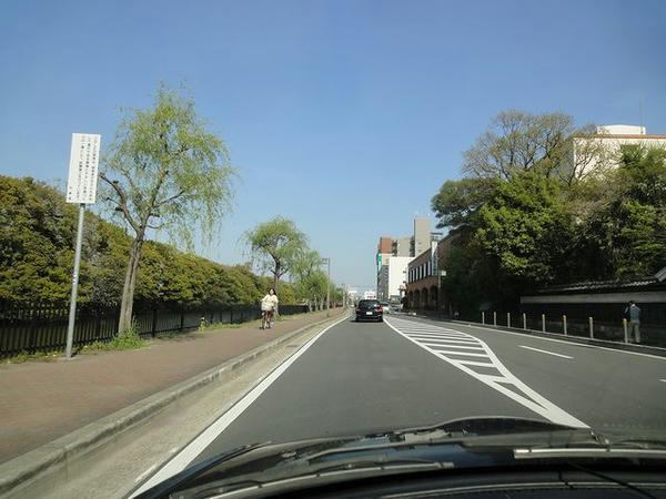 明石城を後に
