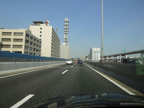 阪神高速神戸線走行中