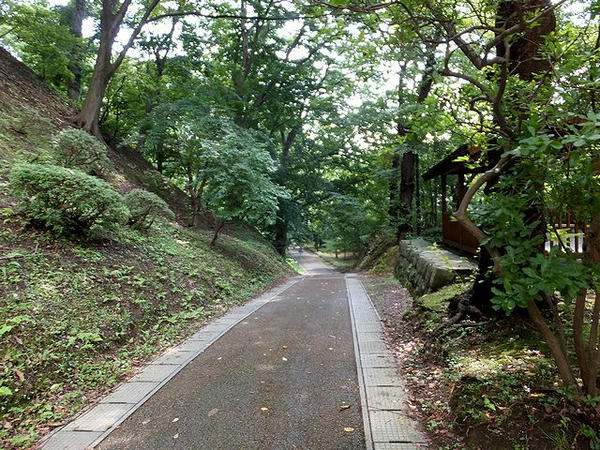 本丸下西側の通路