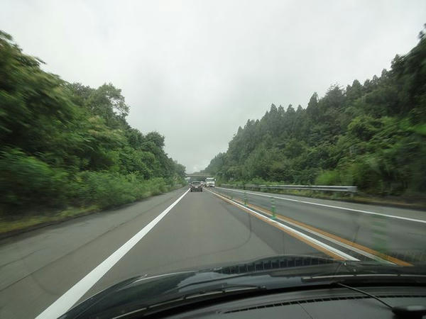 秋田道走行中