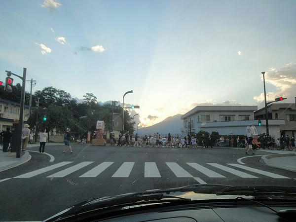 子供ねぷた通過中