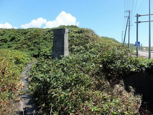 小尽内川に残る橋脚