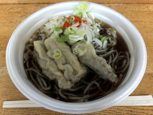 ゴボー天そば