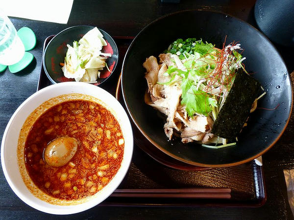 赤玉Panchiつけ麺辛さ2倍（200g） 998円 ＋ 煮玉子 99円