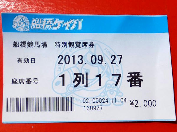 購入したチケット