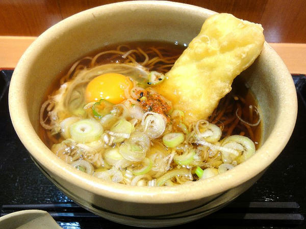 いか天そば 480円 ＋ 玉子 50円