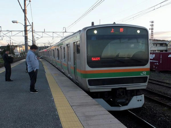 乗車した普通列車
