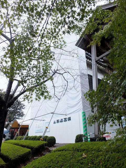 修復中だった犬山城天守付け櫓