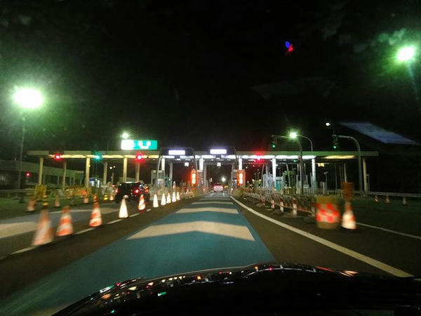 岡谷ICから一般道へ