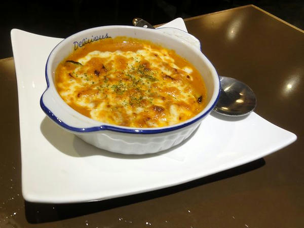 ナスとミートソースのチーズグラタン 600円