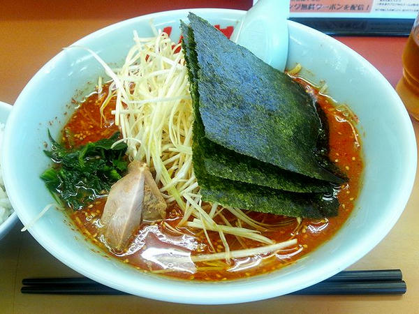 辛味噌ネギラーメン（激辛・脂普通・味普通・麺普通） 790円 ＋ 半ライス 110円