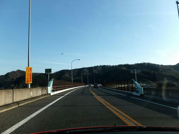 修善寺道路走行中