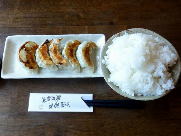 一口餃子ランチ 150円（てんこ盛りライス）