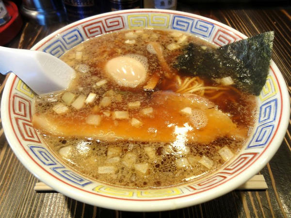 そば 640円 ＋ 半熟煮玉子 100円