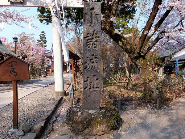 小諸城趾の石碑