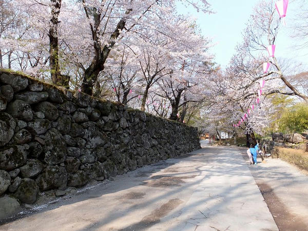 二の門跡を過ぎたところ