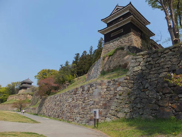 尼ヶ淵から見上げる上田城