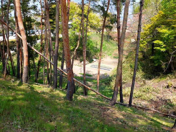 そこから見える堀跡？