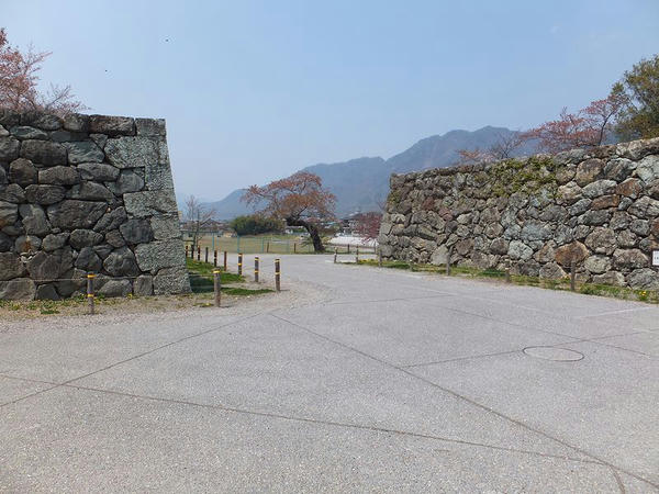 本丸堀東北角部にある隅欠（すみおとし）