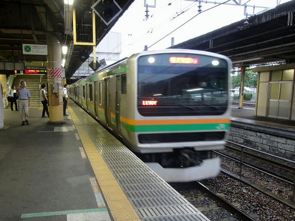 宇都宮駅でJR湘南新宿ラインに乗り換え