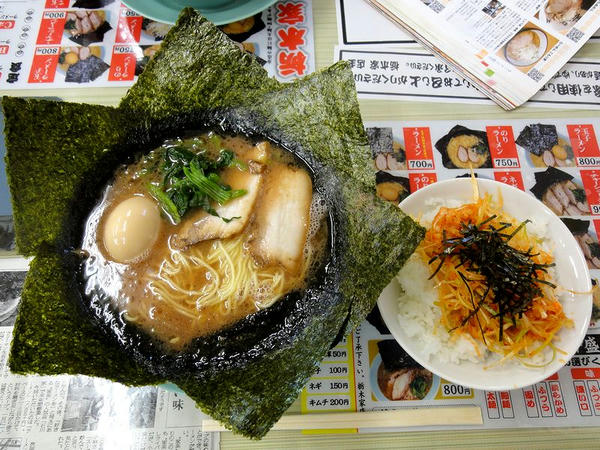 B定食（のり玉子ラーメンに変更、細麺・味濃い口） 1,200円