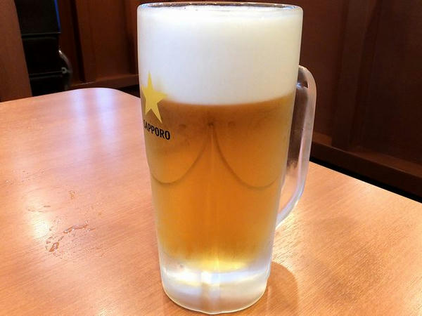 生ビール（中ジョッキ） 486円